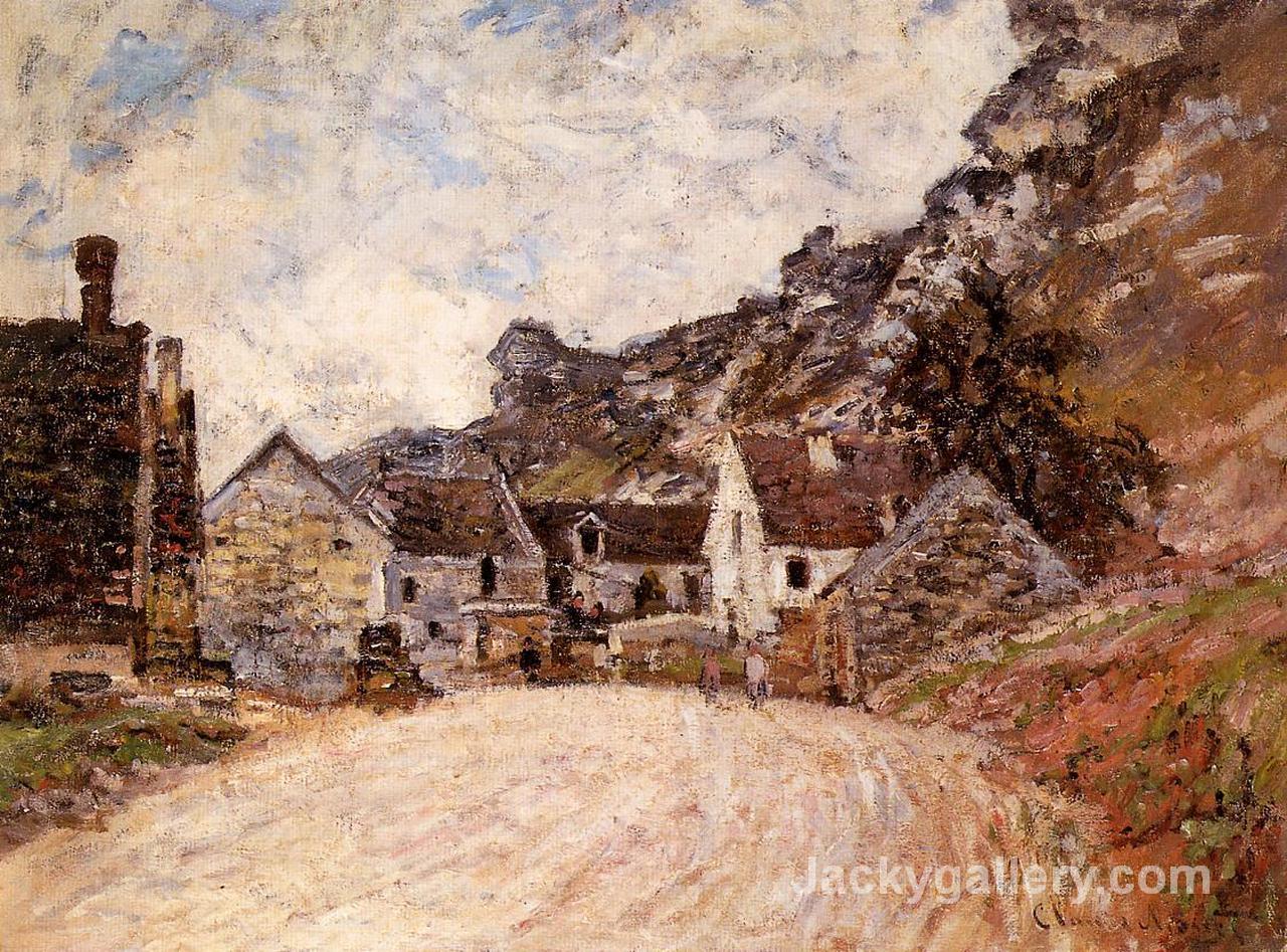 The Hamlet of Chantemesie at the Foot of the Rock by Claude Monet paintings reproduction - Click Image to Close